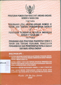 Peraturan Pemerintah Pengganti Undang-Undang Nomor 3 Tahun 2005