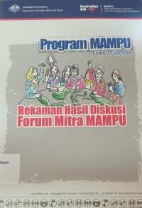 Program Mampu dalam gambar: Rekaman Hasil Diskusi Forum Mitra MAMPU