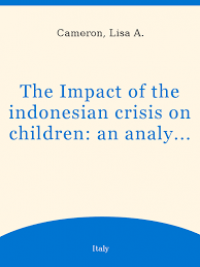 The impact of the indonesian financial crisis on children: An analysis using the 100 villages data