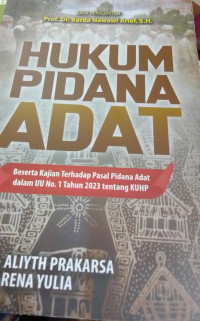 Hukum Pidana Adat