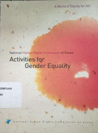 National human rights commission of the republic of korea : activities for gender equality
