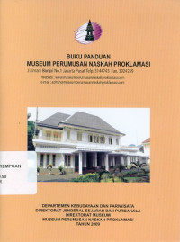 Buku panduan museum perumusan naskah proklamasi