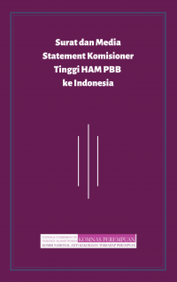 Surat dan Media Statement Komisioner Tinggi HAM PBB ke Indonesia