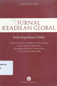 Jurnal Keadilan Global :Kapitalisme Global