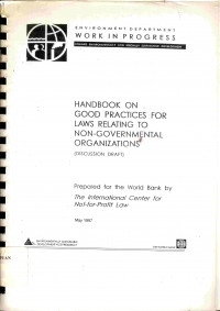 Handbook on Good Practice for Laws relating to Non-Governmental Organizations