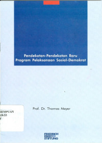 Pendekatan-pendekatan Baru Program Pelaksanaan Sosial-Demokrat