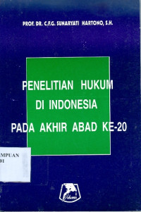 Penelitian hukum di Indonesia pada akhir abad ke-20