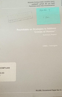Roundtable on strategies to address 'crimes to honour': Summary report