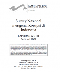 Survei nasional mengenai korupsi di Indonesia: Laporan akhir Pebruari 2002