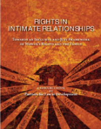 Rights in intimate relationships towards an inclusive and just framework of women's rights and the family