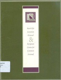 Search for common ground & european centre for common ground