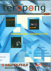 Teropong : menanti kehadiran sang penjaga konstitusi
