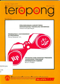 Teropong : perlindungan hukum pada pemanfaatan teknologi informasi