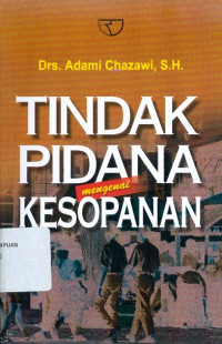 Tindak pidana mengenai kesopanan
