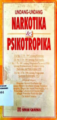 Undang-undang narkotika & psikotropika
