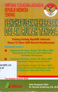 Himpunan perundang-undangan republik Indonesia penghapusan kekerasan dalam rumah tangga