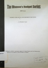 The Women's Budget Series(2000 Issue):Women and Local Government Revenue