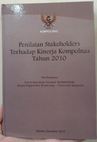 Penilaian Stakeholders Terhadap Kinerja Kompolnas Tahun 2010