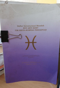Daftar Inventaris Masalah RUU Anti KDRT (Tim Kecil Komnas Perempuan)