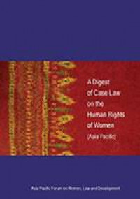 A digest of case law on the human rights of women (Asia Pacific)