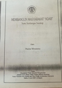 Membangun masyarakat 