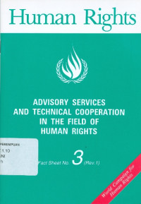 Advisory services and technical cooperation in the field of human rights fact sheet no. 3 (rev. 1)