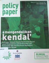 Policy Paper: Mengendalikan Kendal