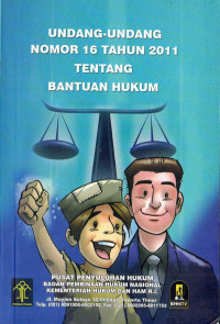 Buku Undang-undang Nomor 16 Tahun 2011 Tentang Bantuan Hukum