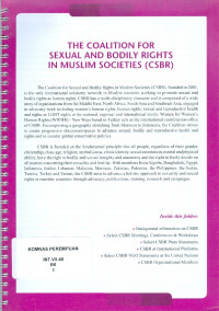 The coalition for sexual and bodily rights in muslim societies (CSBR)