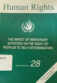 The impact the mercenary activities on the right of peoples to self-determination fact sheet no. 28