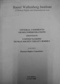 General comments or recommendations adopted by United Nations Human Rights Treaty Bodies