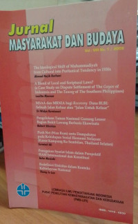 Jurnal Masyarakat dan Budaya 2006