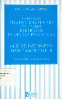 Laporan Pelapor Khusus PBB tentang Kekerasan terhadap Perempuan