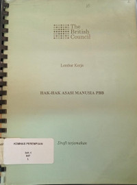Hak-hak asasi manusia PBB lembar kerja: draft terjemahan