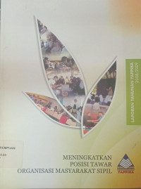 Meningkatkan posisi tawar organisasi masyarakat sipil