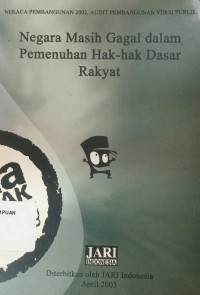 Negara masih gagal dalam pemenuhan hak-hak dasar rakyat