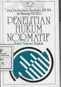 Penelitian hukum normatif: Suatu tinjauan singkat