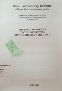 Optional Protocols To The Convention On The Rights The Child