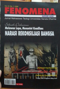 Sebuah Diskursus: Melawan Lupa, Menuntut Keadilan: Narasi Rekonsiliasi Bangsa: Mengembangkan Teologi Rekonsiliasi Aku dan Aqua Membuka Menyembuhkan Luka Perang Telah Mengubah hidup Kami