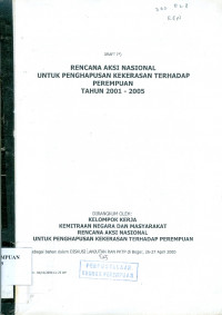 Rencana Aksi Nasional untuk Penghapusan Kekerasan terhadap Perempuan Tahun 2001-2005