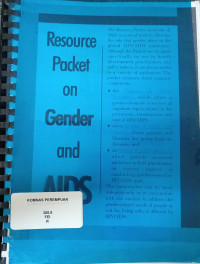 Gender and aids almanac
