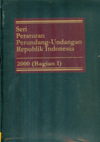 Undang-undang penanggulangan bencana nomor 24 tahun 2007