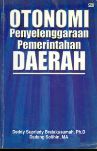 Otonomi Penyelenggaraan Pemerintahan Daerah