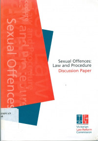 Sexual offences: law and procedure discussion paper