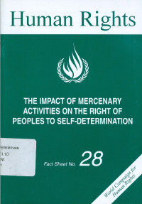 The impact the mercenary activities on the right of peoples to self-determination fact sheet no. 28