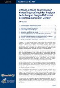 Undang-Undang dan Instrumen Hukum Internasional dan Regional Berhubungan Dengan Reformasi Sektor Keamanan dan Gender