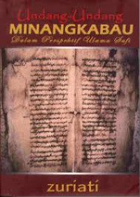 Undang-Undang Minangkabau Dalam Perspektif Ulama Sufi