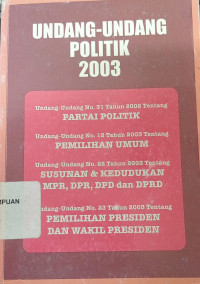 Undang-undang politik 2003