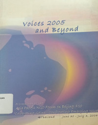 Voices 2000 & beyond : asia-pacific women's lobbying document for beijing+5