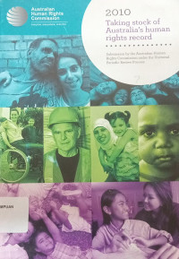 Image of Taking Stock of Australia's Human Rights Record: Submission by the Australian Human Rights Commission Under the Universal Periodic Review Process - 2010